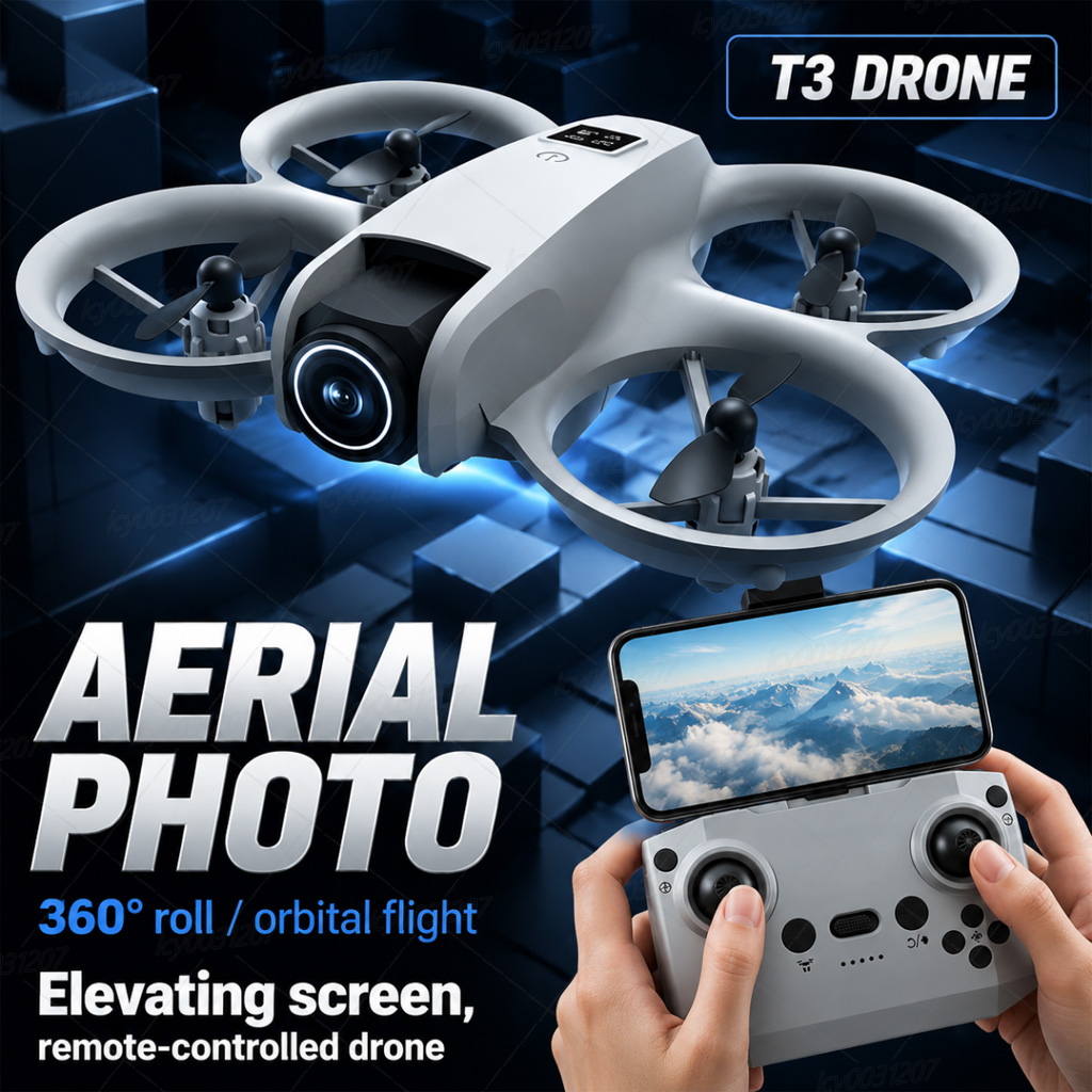 Drone Video Production - NEW T3 Mini 8K ドローン デュアルカメラ