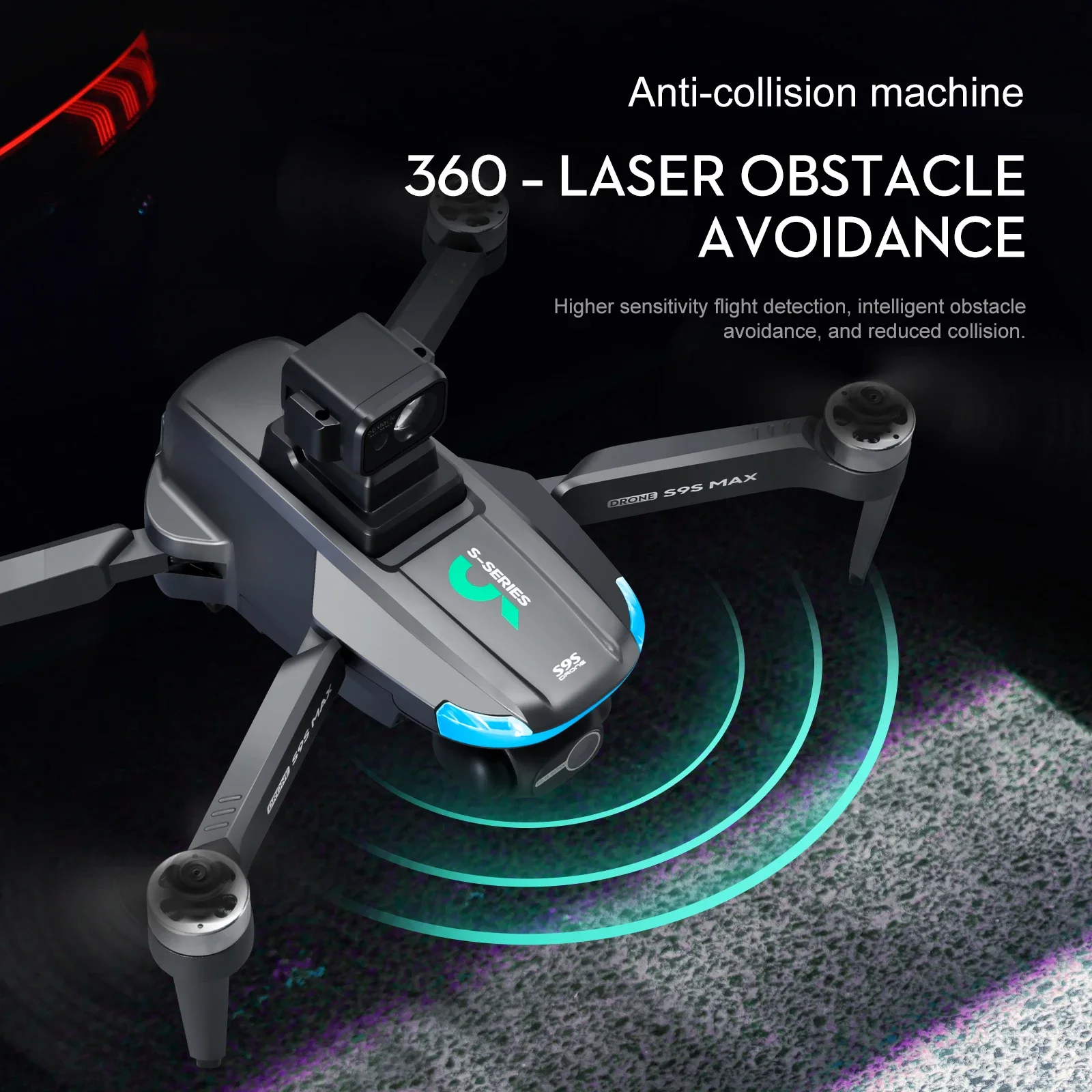 新しい S9S MAX ミニドローン 4K 2 軸 PTZ  - Drone Video Production のレビューと価格
