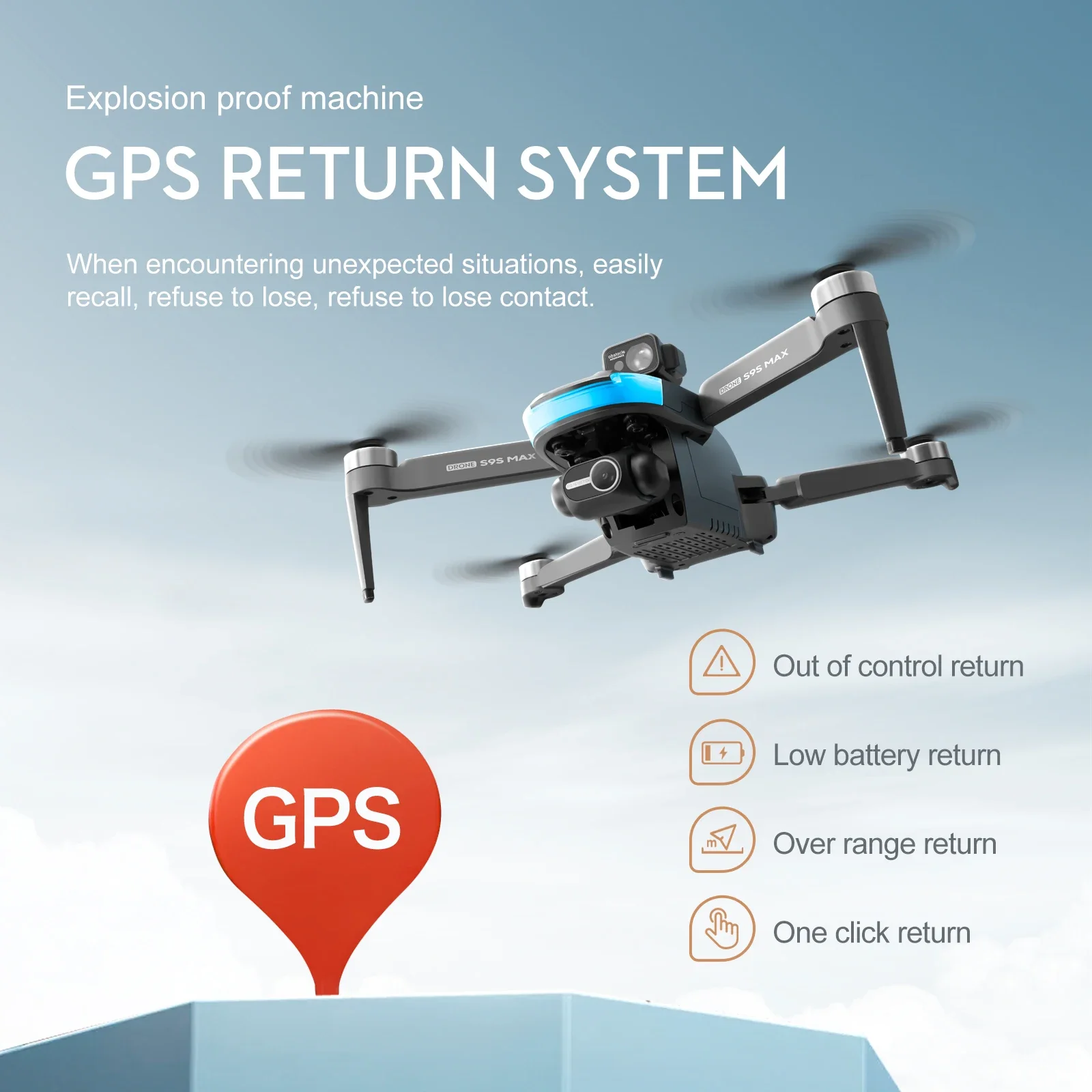 新しい S9S MAX ミニドローン 4K 2 軸 PTZ  - Drone Video Production のレビューと価格