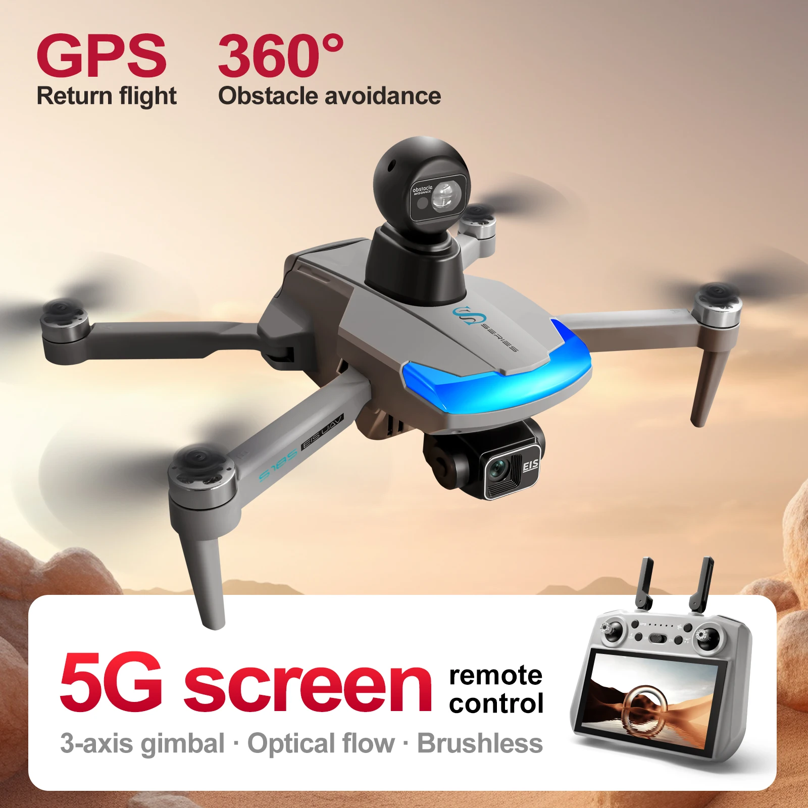S185 プロフェッショナルドローン 2.7K HD デュア - Drone Surveying のレビューと価格
