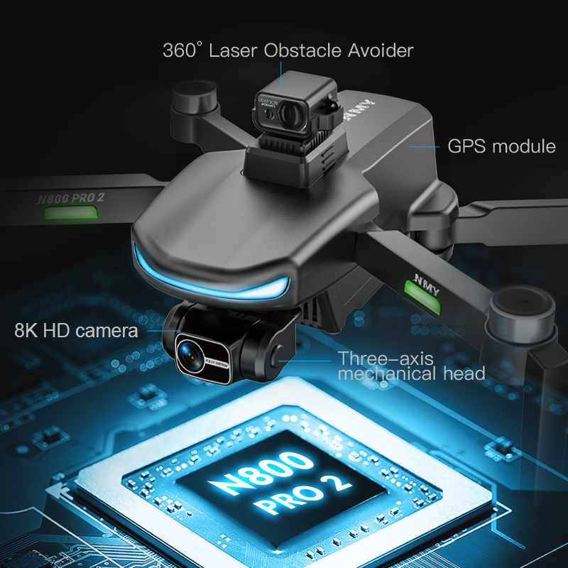 N800 PRO 2 GPS ドローン プロフェッショナル  - Drone Surveying のレビューと価格