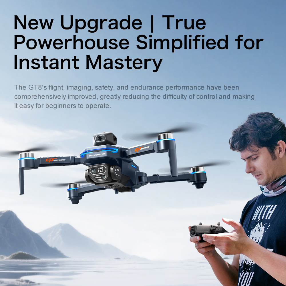 オリジナルGT8ドローン 8K HDデュアルカメラ搭載、障害 - Drone Photogrammetry のレビューと価格