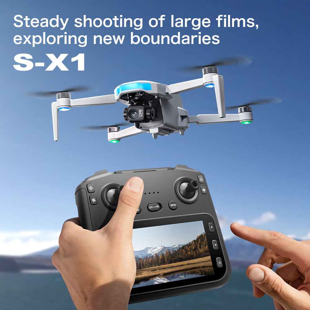 オリジナルS-X1 GPSドローン 8KHDプロフェッショナ - Drone Surveying のレビューと価格